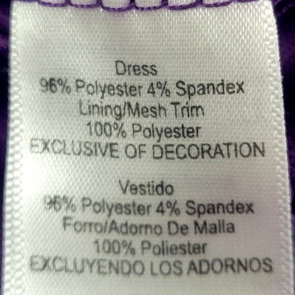 Youngland Purple/Silver Sequin Dress Toddler Size 2T - Picture 8 of 10